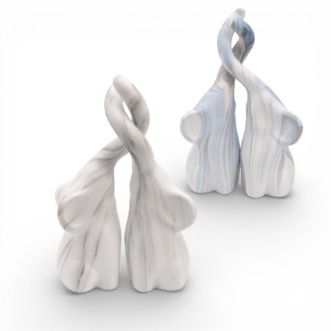 COPPIA ELEFANTI CERAMICA CM.25